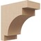 Ekena Millwork 4"W x 8"D x 8"H Classic Mediterranean Rough Cedar Woodgrain TimberThane Corbel, Primed Tan CORUR04X08X08MEDRCPR - alternate 1